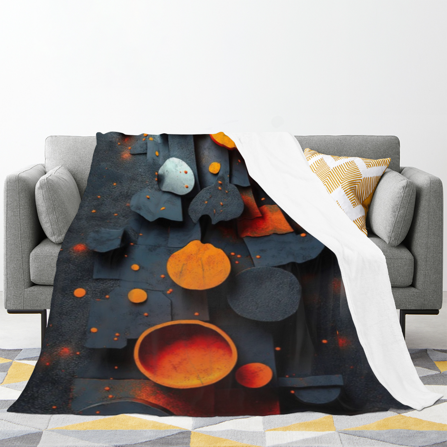 Modern Decorative Throw Blanket ¨C Colorful Graphic Artistic Design