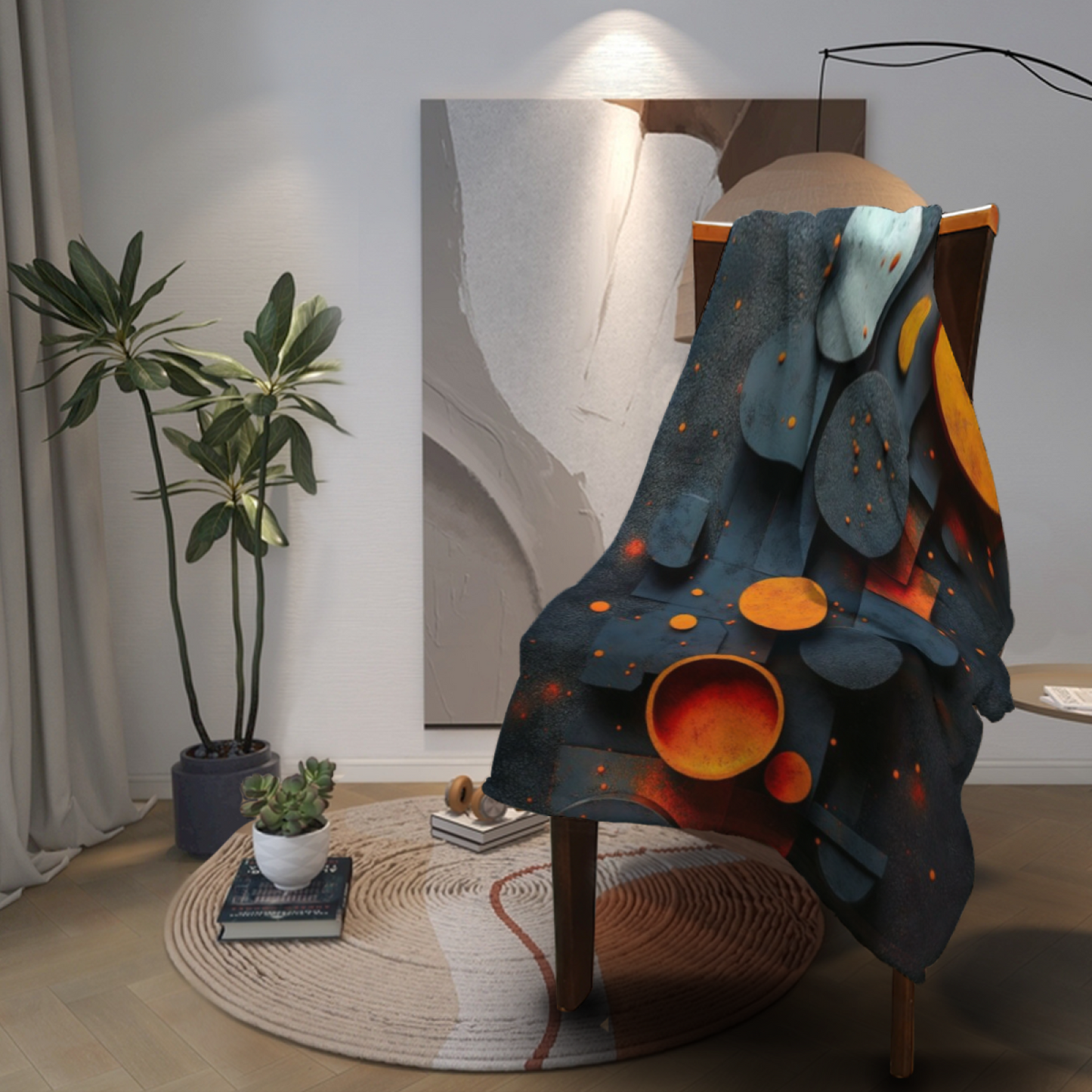 Modern Decorative Throw Blanket ¨C Colorful Graphic Artistic Design