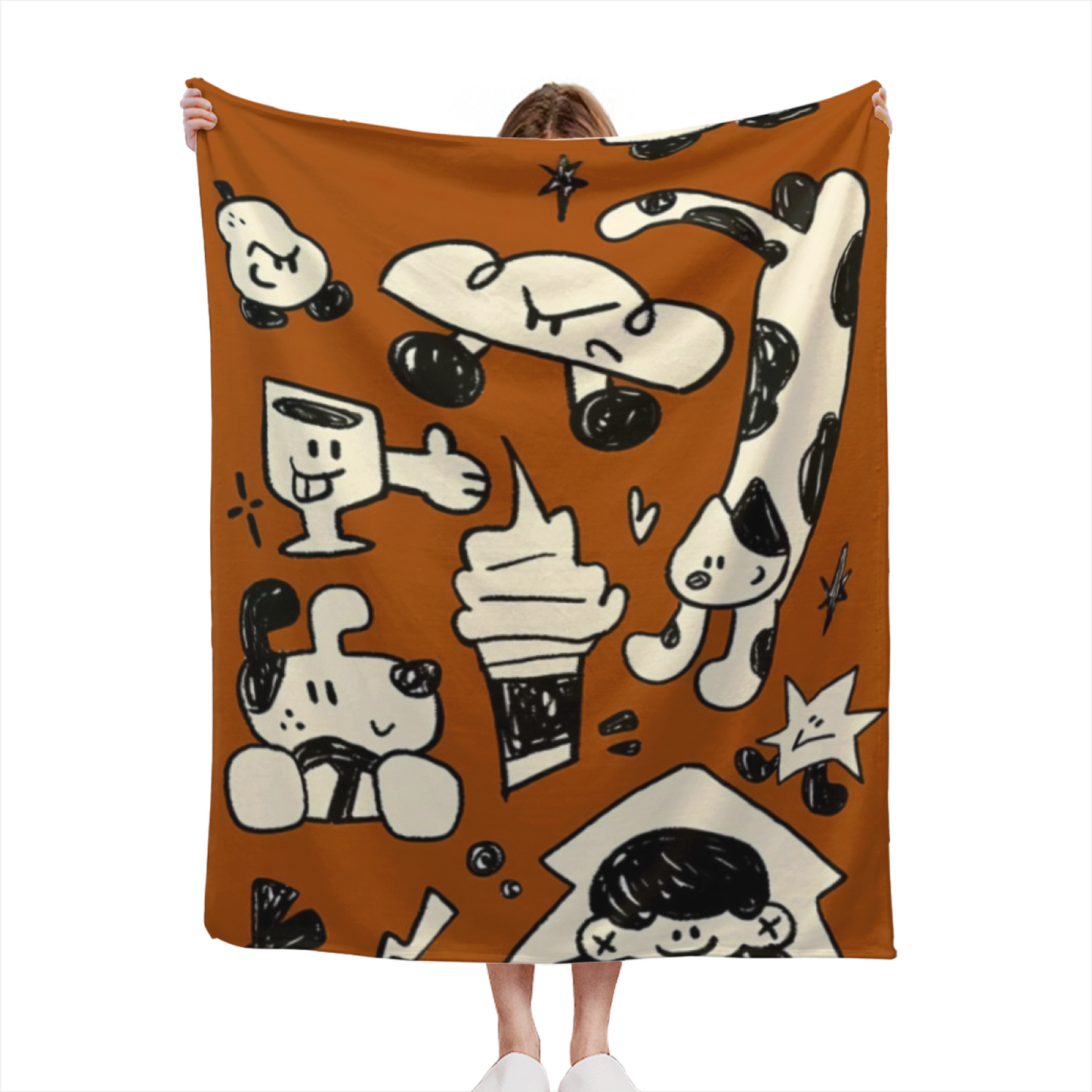Colorful Contemporary Pattern Throw Blanket ¨C Stylish Modern Cozy Blanket