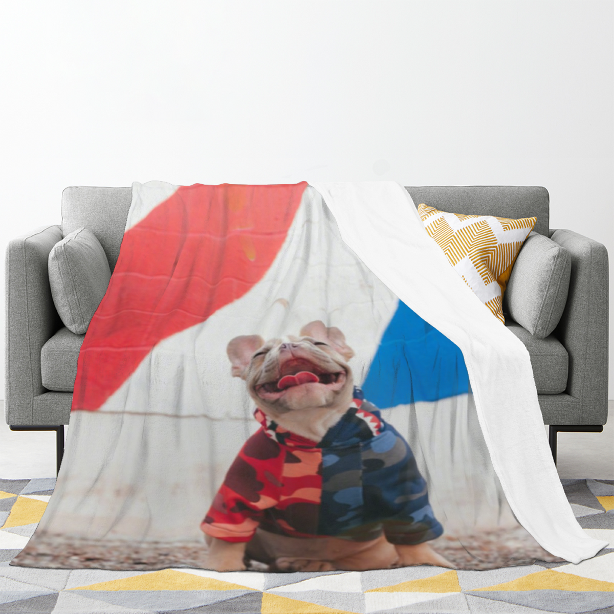 Zephyr Rhythm Eclectic Pattern Lightweight Flannel Throw