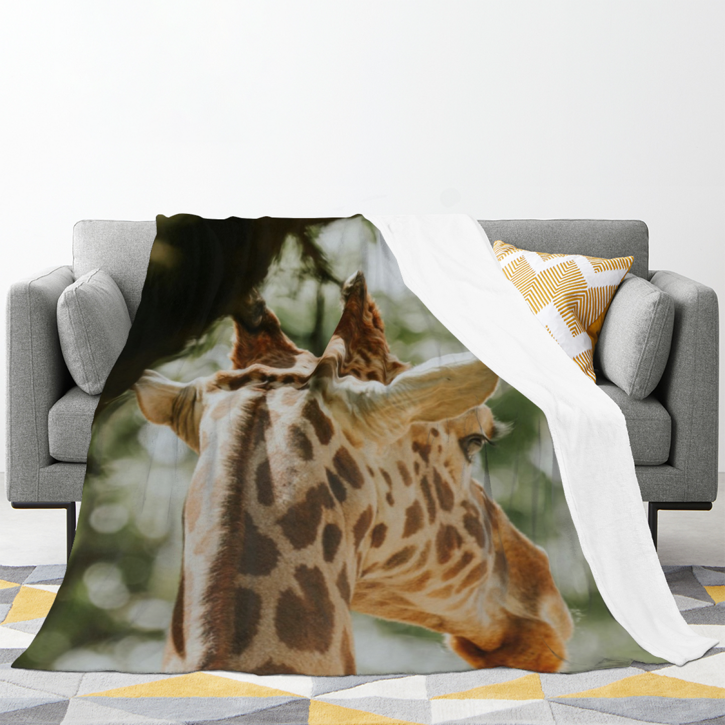 Colorful Modern Decorative Throw Blanket ¨C Artistic Printed Cozy Blanket