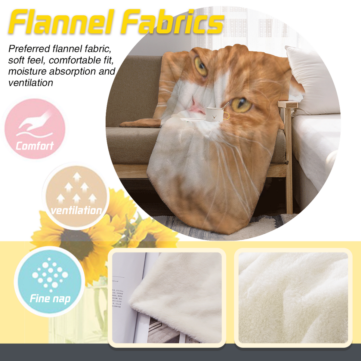 Orchard Sonnet Soft Flannel Blanket in Pastel Multicolor
