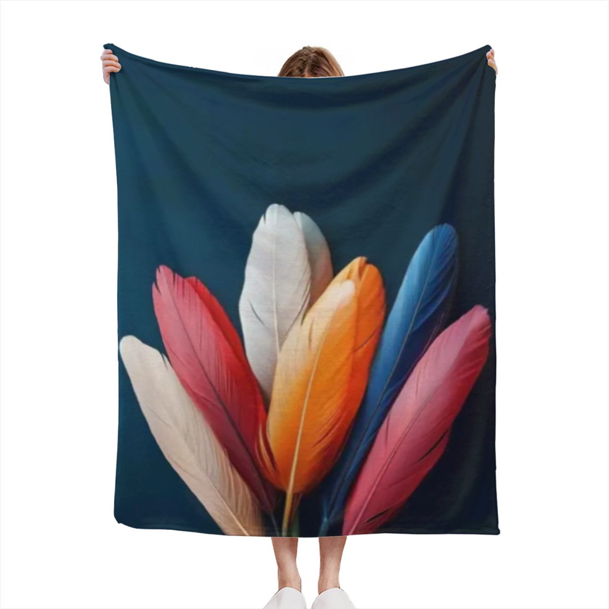 Starlit Wander Pastel Multicolor Modern Art Decorative Flannel Blanket
