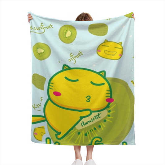 Radiant Petal Inspired Cozy Flannel Bed Blanket ¨C Pastel Multicolor Palette