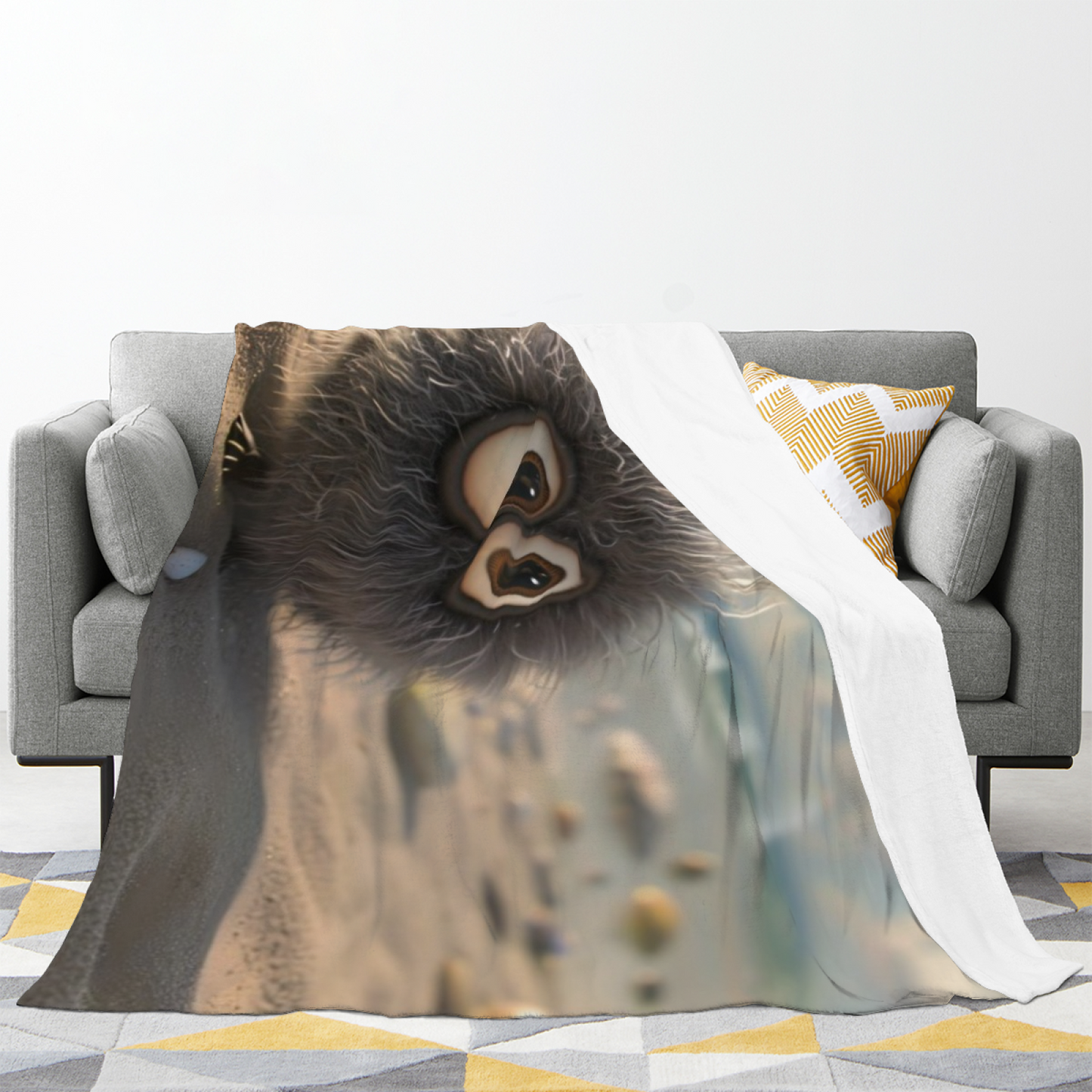 Modern Abstract Printed Throw Blanket ¨C Artistic Decorative Cozy Home Blanket