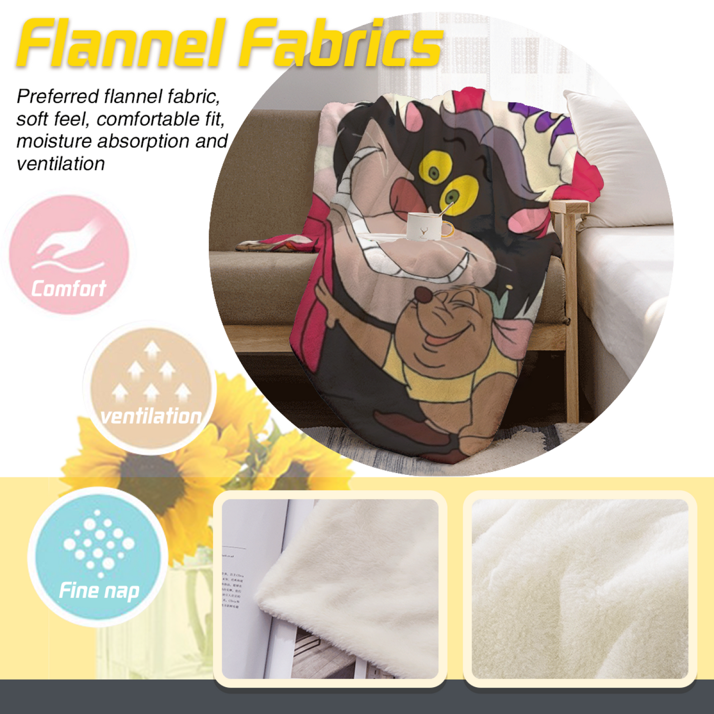 Graphic Art Throw Blanket ¨C Modern Decorative Colorful Cozy Blanket