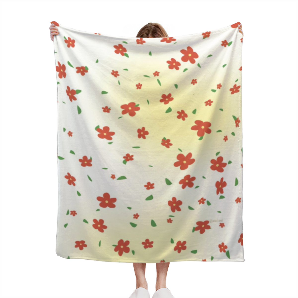 Soft Neutral Juniper Odyssey Lightweight Flannel Throw