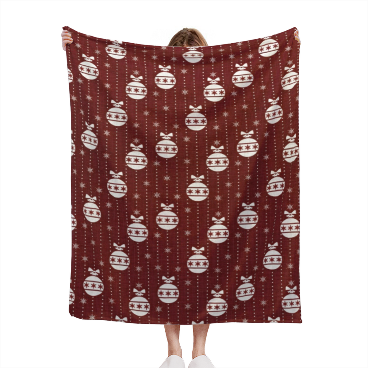 Dreamy Warm Coral Velvet Kaleidoscope Cozy Flannel Bed Blanket