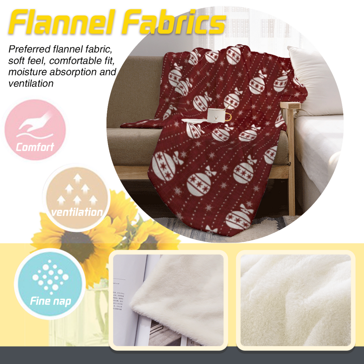 Dreamy Warm Coral Velvet Kaleidoscope Cozy Flannel Bed Blanket