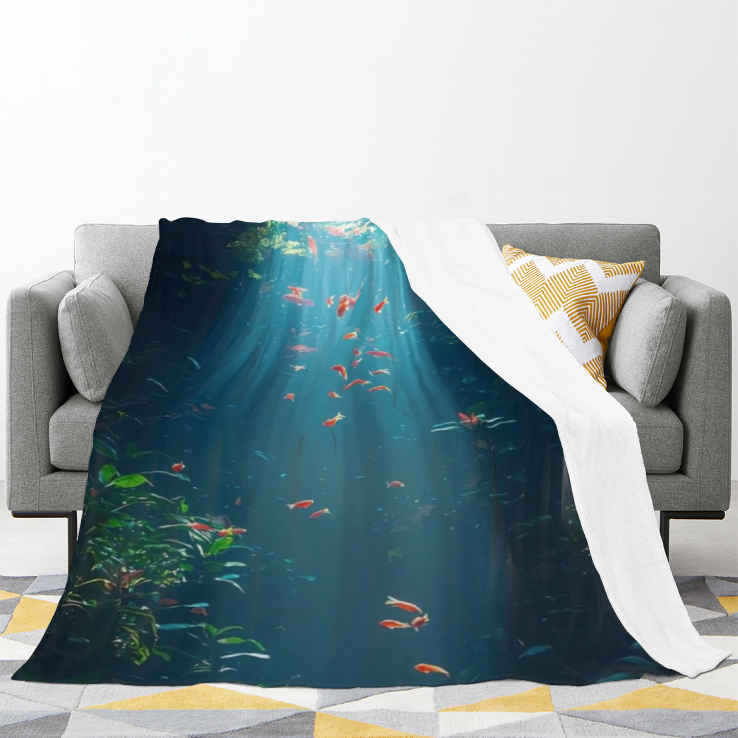 Modern Abstract Art Throw Blanket ¨C Decorative Printed Cozy Blanket