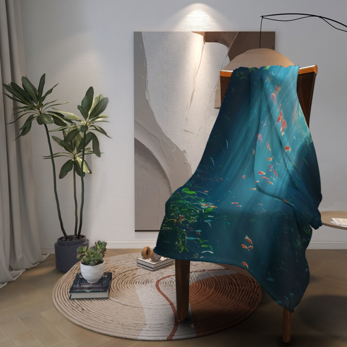 Modern Abstract Art Throw Blanket ¨C Decorative Printed Cozy Blanket