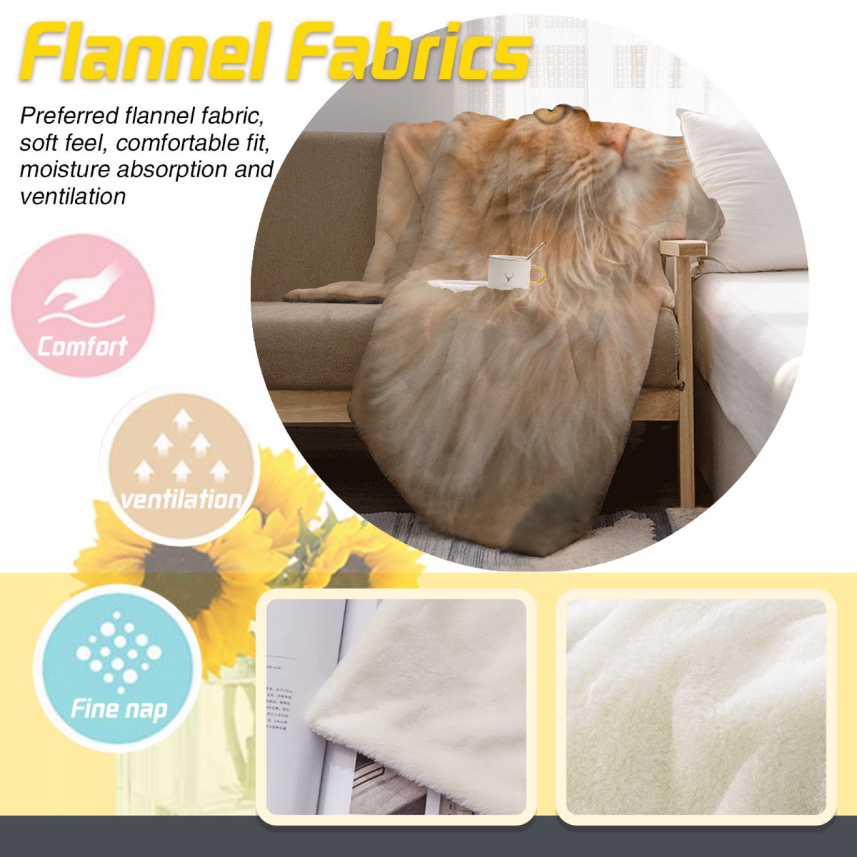 Pastel Multicolor Whimsical Decor Plush Flannel Throw ¨C Tangerine Galaxy Edition