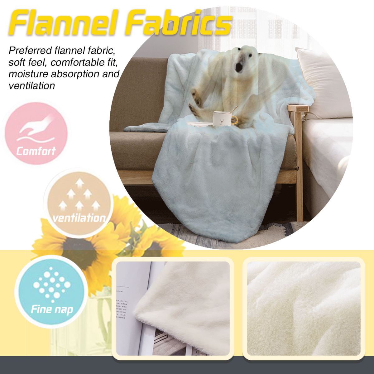 Eclectic Soft Neutral Juniper Tapestry Lightweight Flannel Throw