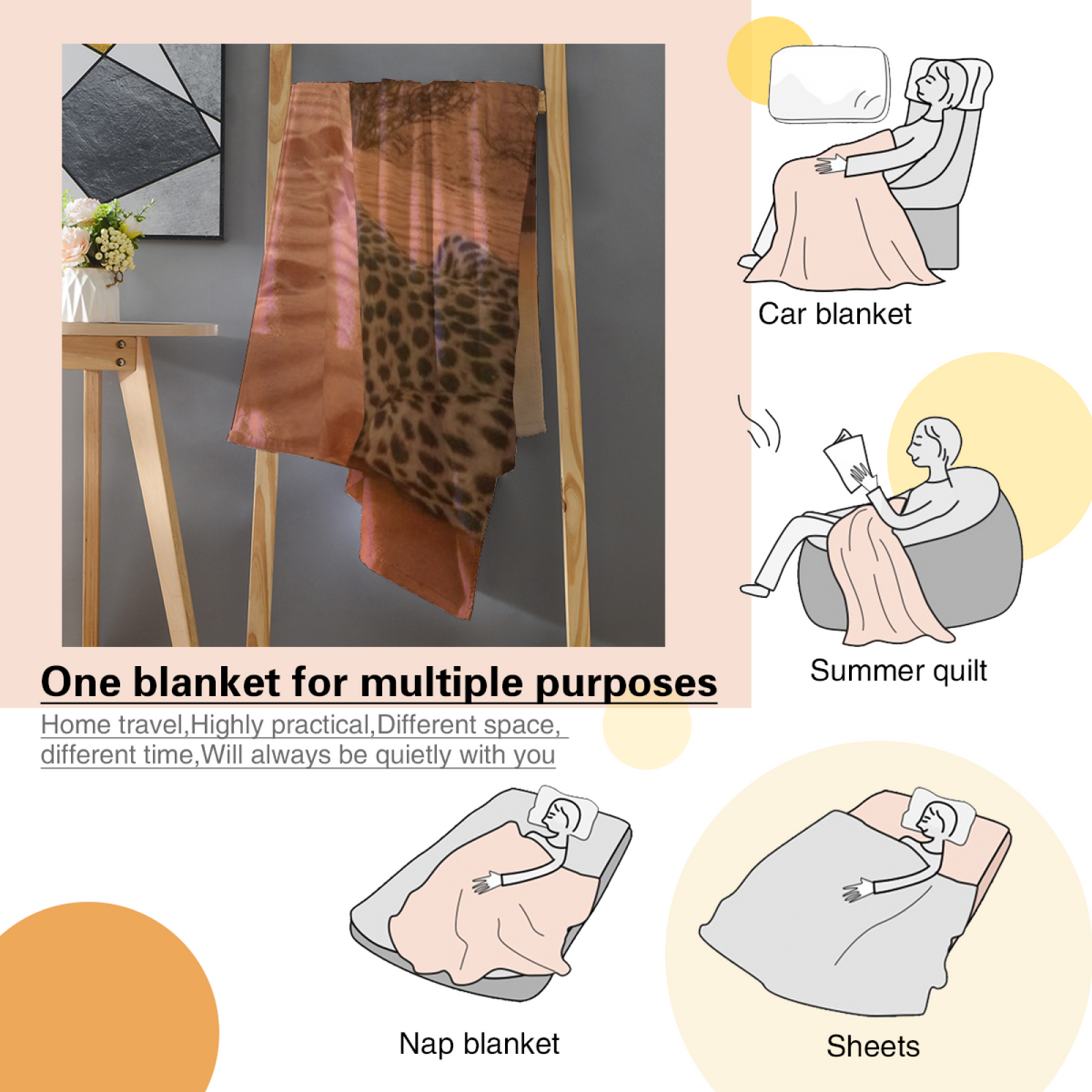 Breezy Sonnet Inspired Flannel Sofa Throw ¨C Earthy Neutral Palette
