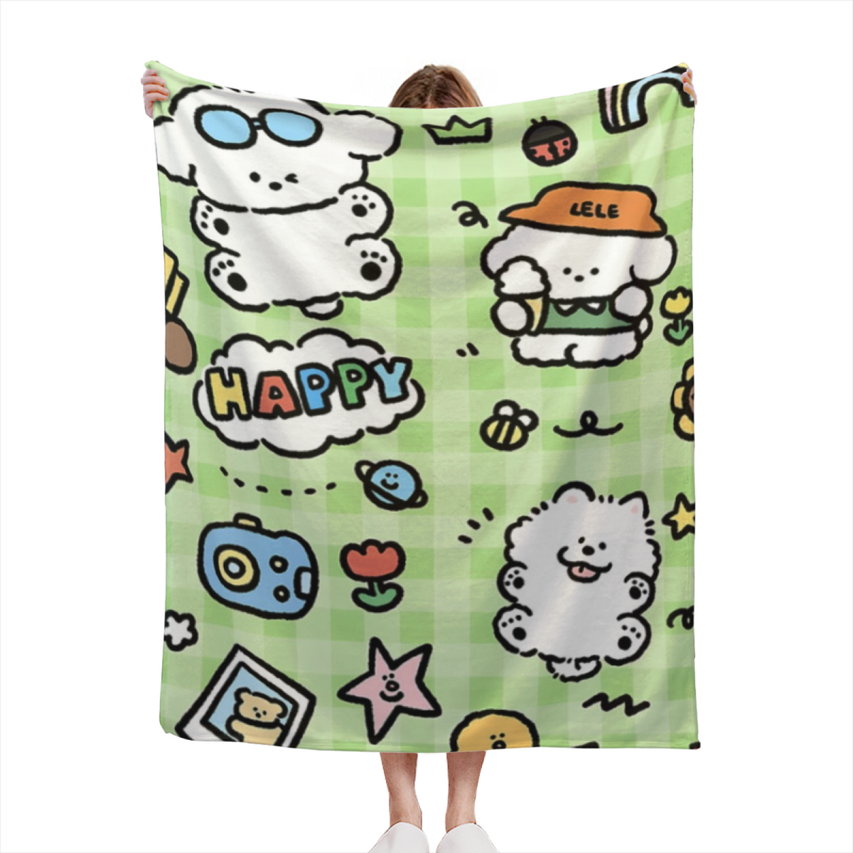 Moonlit Odyssey Soft Neutral Art Soft Flannel Blanket
