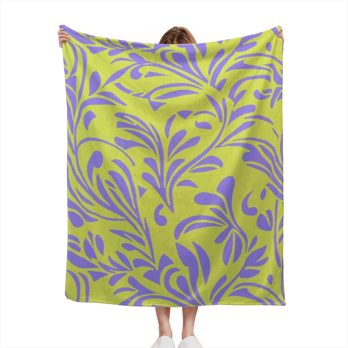 Soft Minimalist Plush Flannel Throw ¨C Twilight Meadow Collection