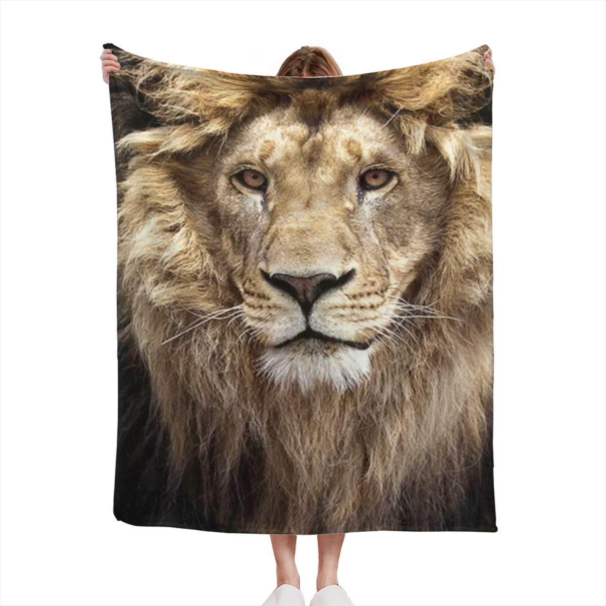 Fern Whimsy Decorative Pattern Plush Flannel Throw