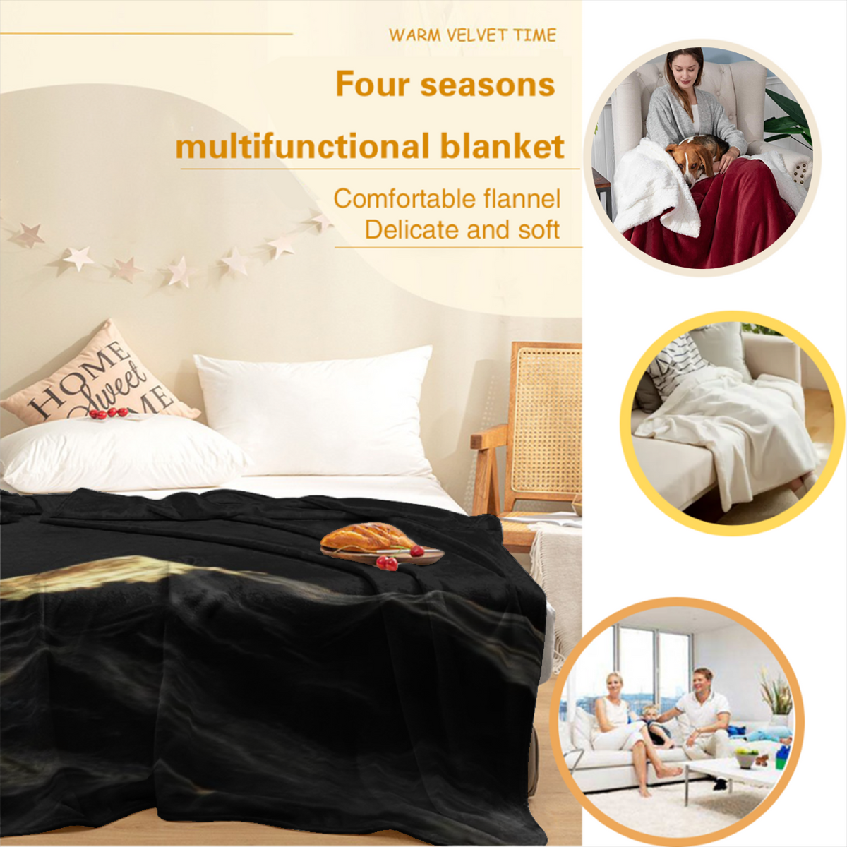 Earthy Neutral Dewdrop Tapestry Lightweight Flannel Throw ¨C Contemporary Pattern
