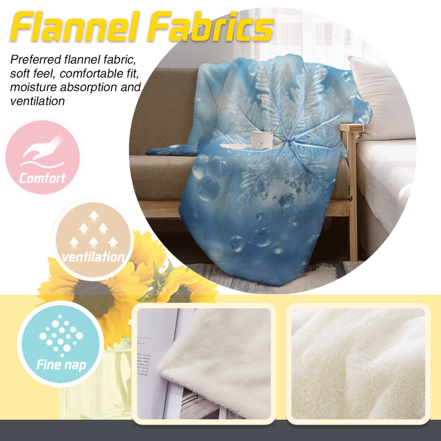 Modern Artistic Pattern Throw Blanket ¨C Cozy Decorative Home Blanket