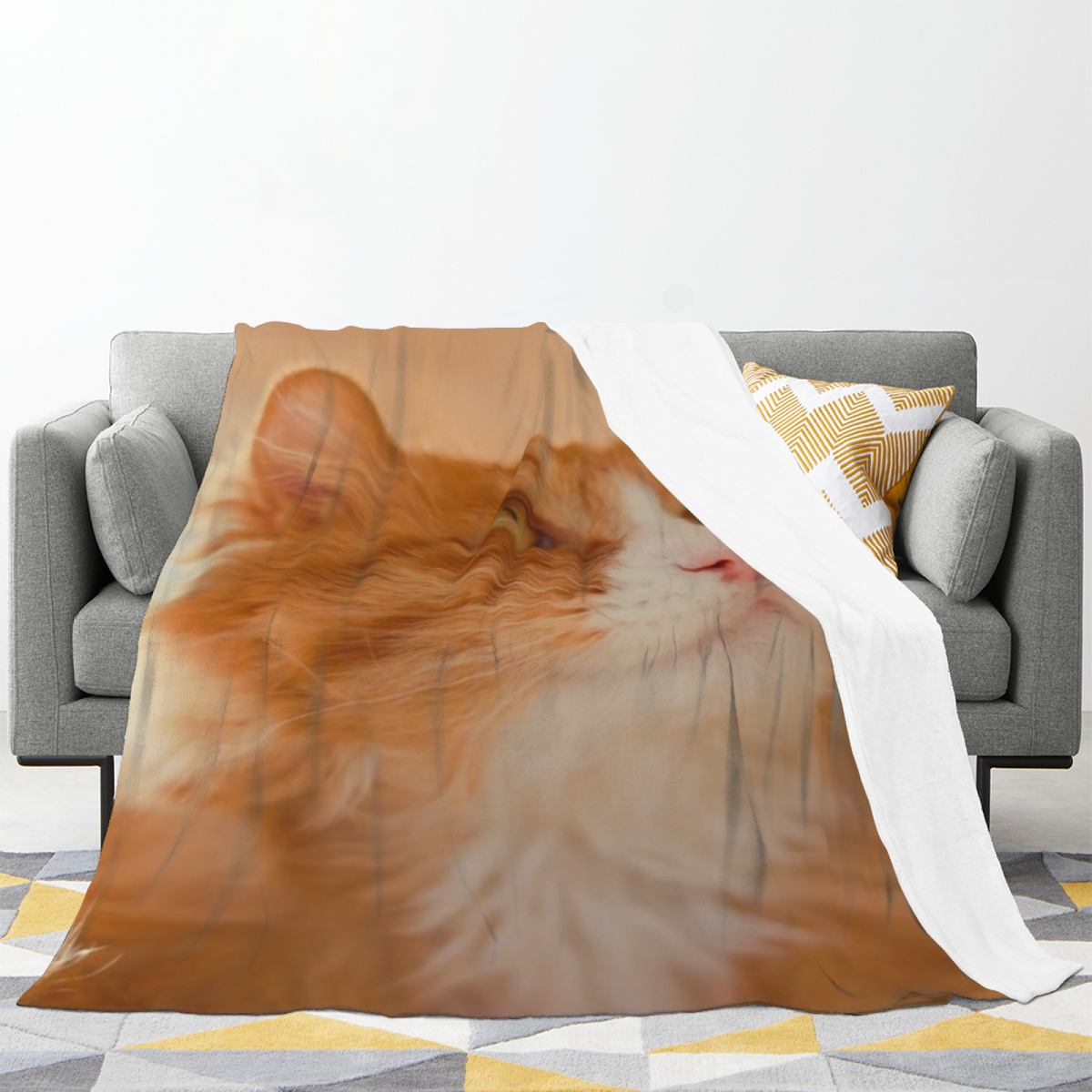 Soft Minimalist All-Season Flannel Blanket ¨C Seaside Tapestry Collection