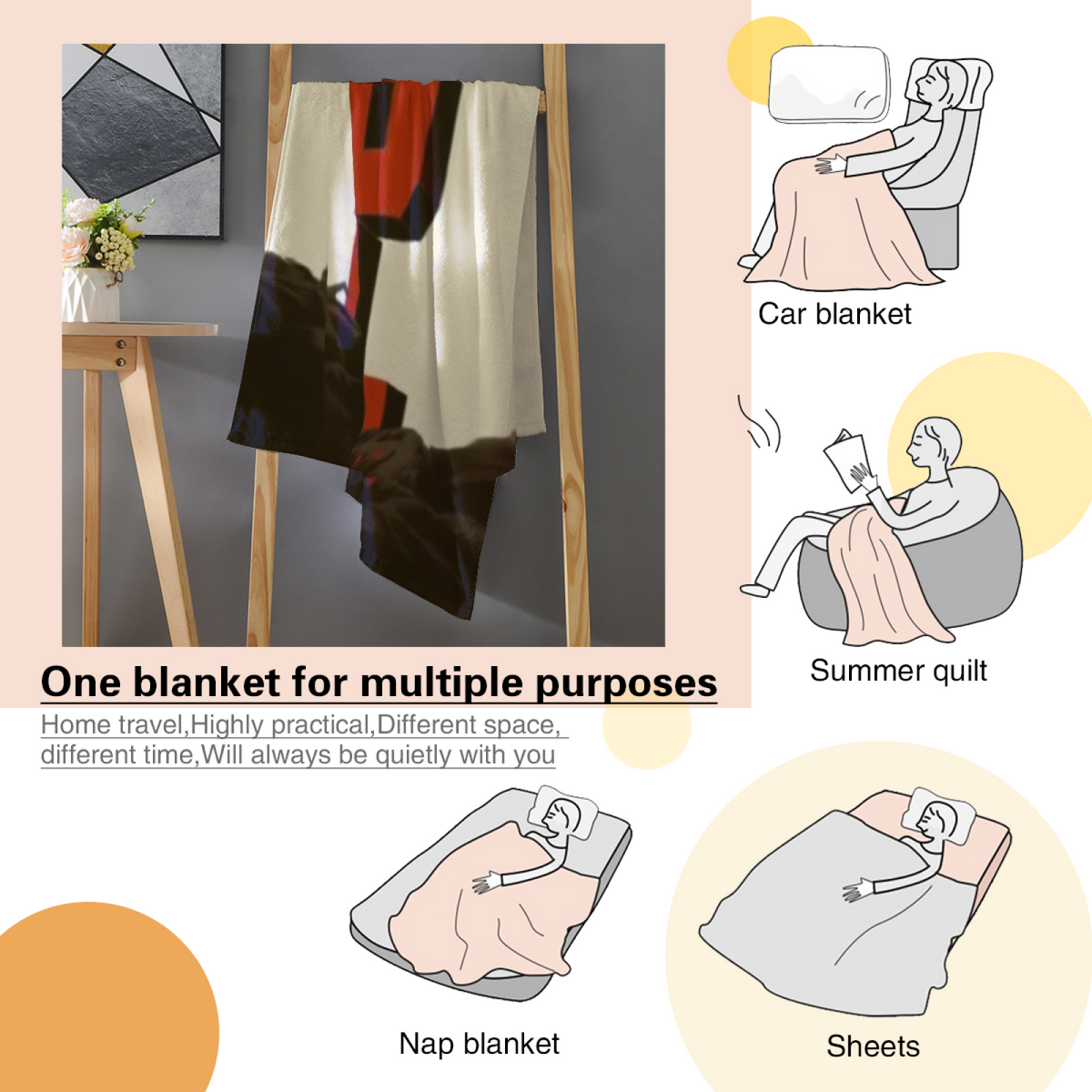 Heather Lagoon Muted Sage Art Flannel Throw Blanket
