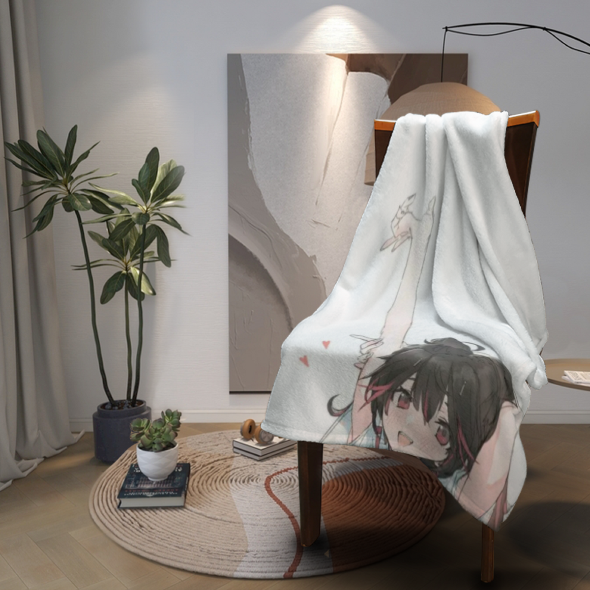 Soft Minimalist All-Season Flannel Blanket ¨C Cosmic Treasure Collection