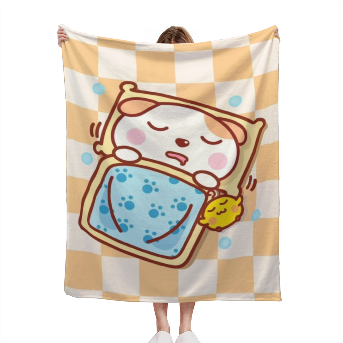 Sunwashed & Fable Playful Graphic All-Season Flannel Blanket