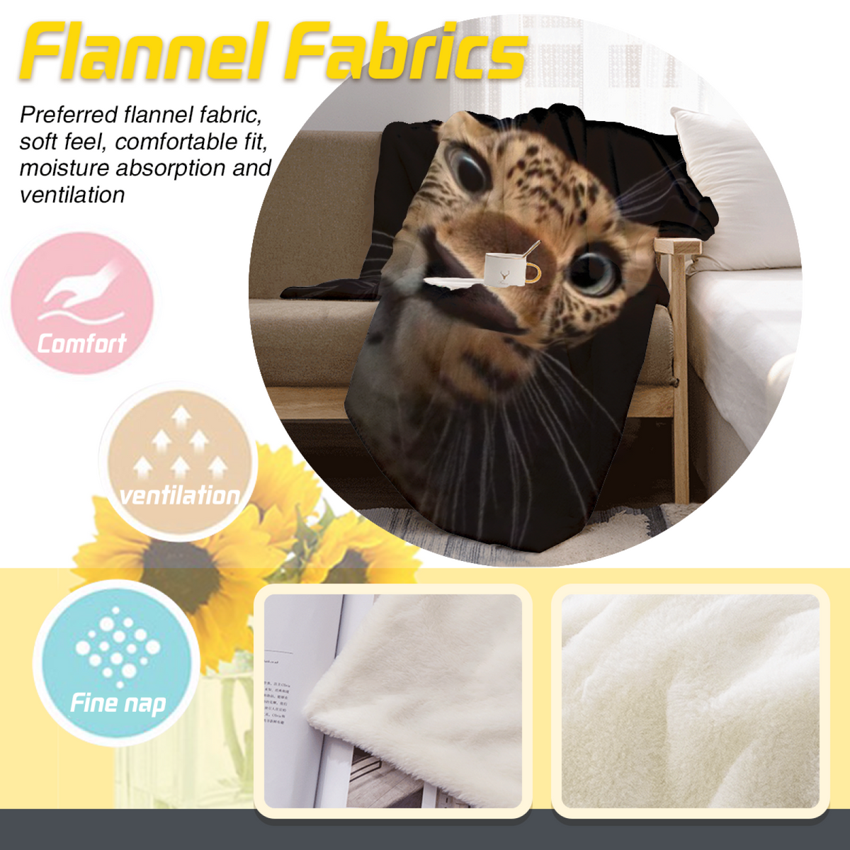 Orchard Grove Inspired Flannel Sofa Throw ¨C Earthy Neutral Palette