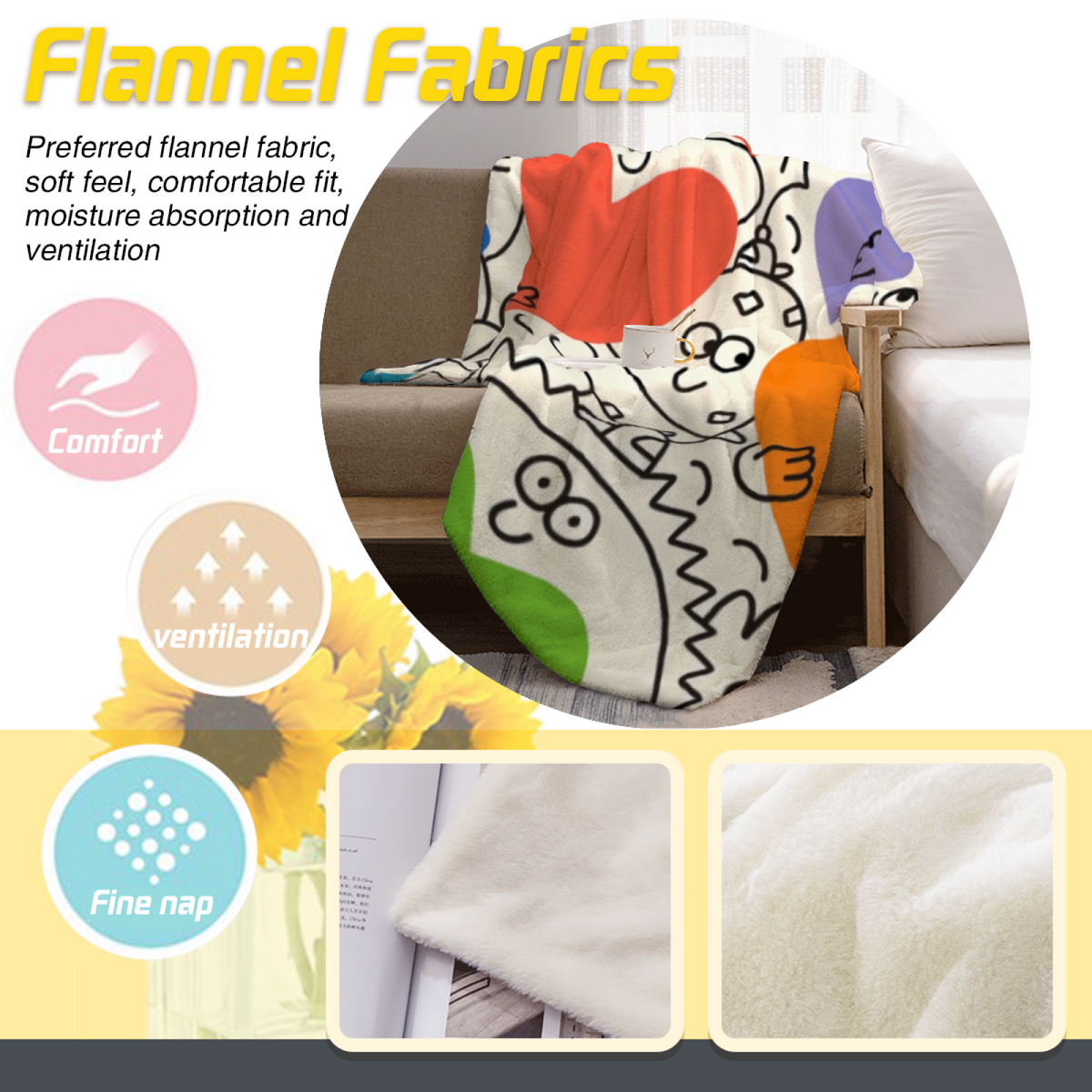 Frosted Lantern Inspired Flannel Sofa Throw ¨C Earthy Neutral Palette