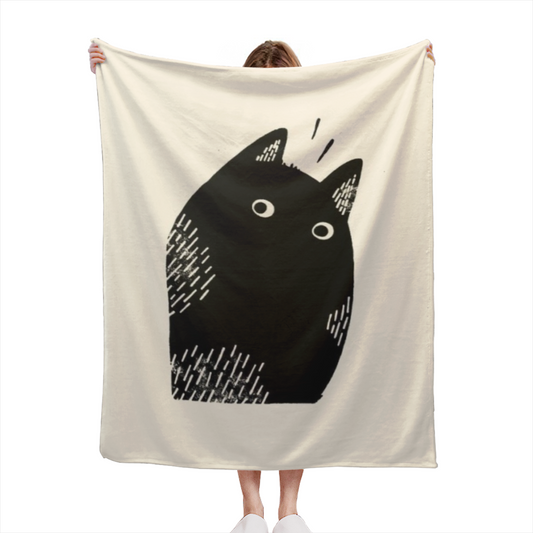 Opaline Hearth Soft Neutral Art Flannel Throw Blanket