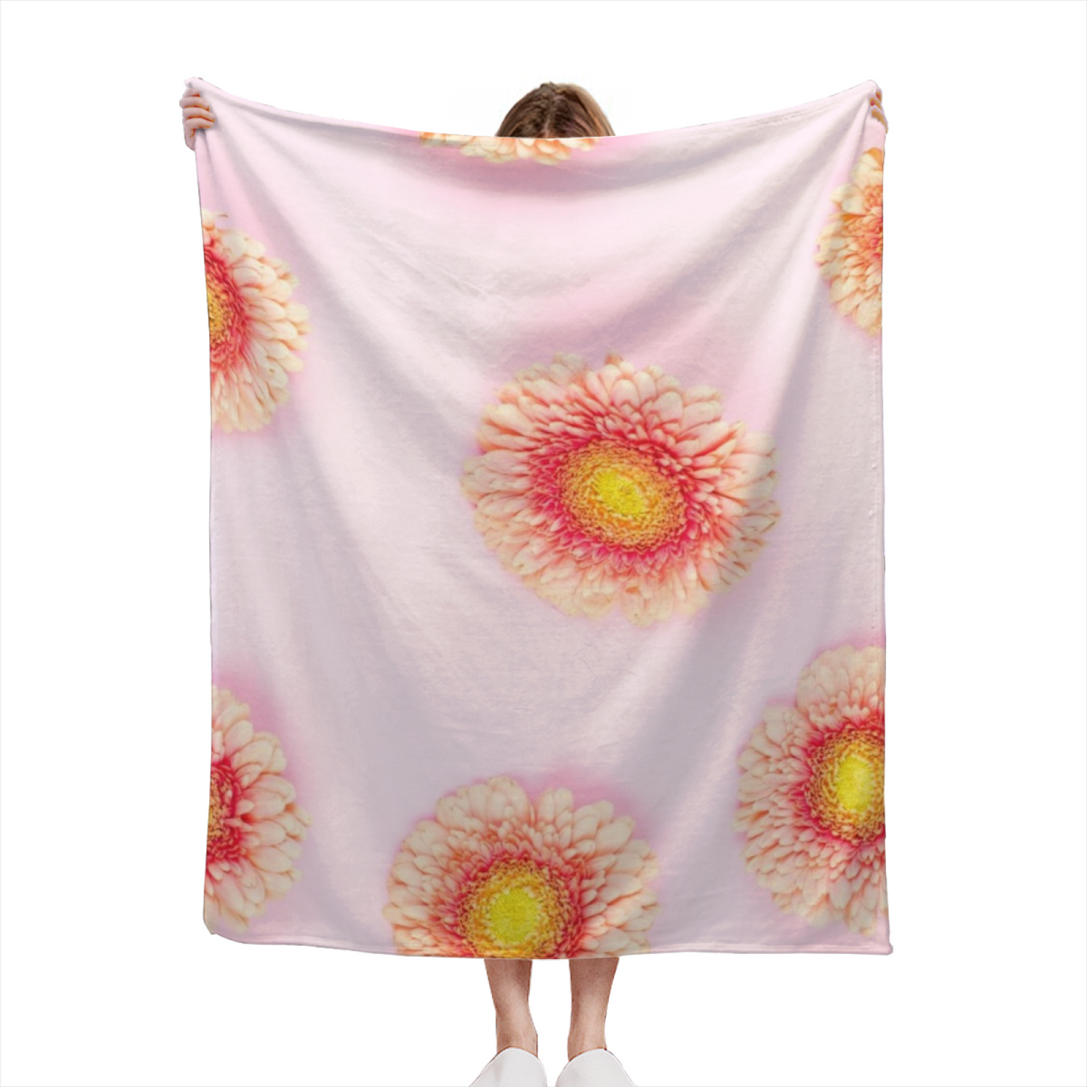 Cosmic & Blossom Playful Graphic All-Season Flannel Blanket