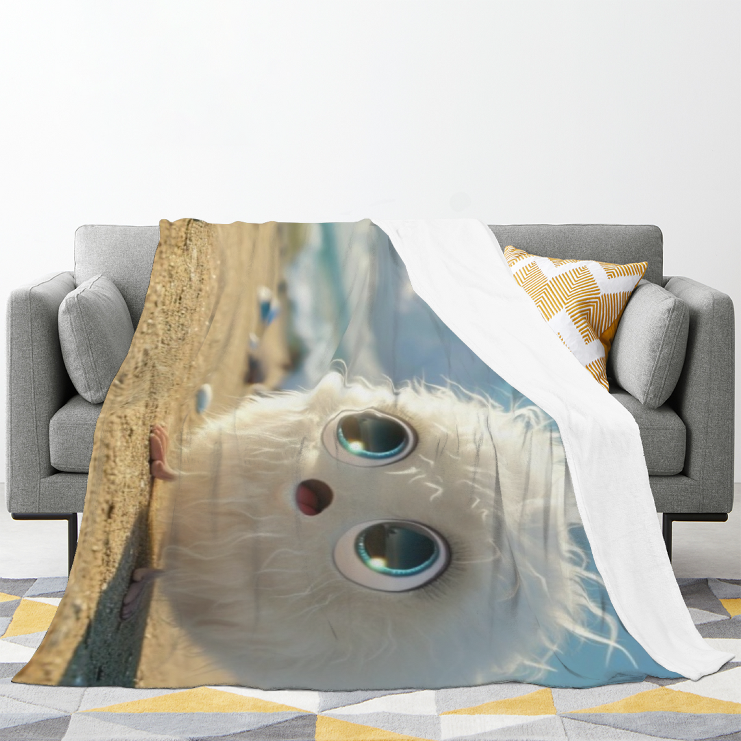 Artistic Printed Throw Blanket ¨C Modern Decorative Pattern Cozy Blanket