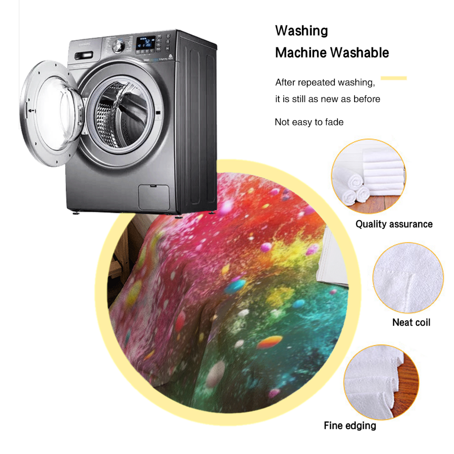 Colorful Artistic Graphic Throw Blanket ¨C Modern Decorative Home Blanket