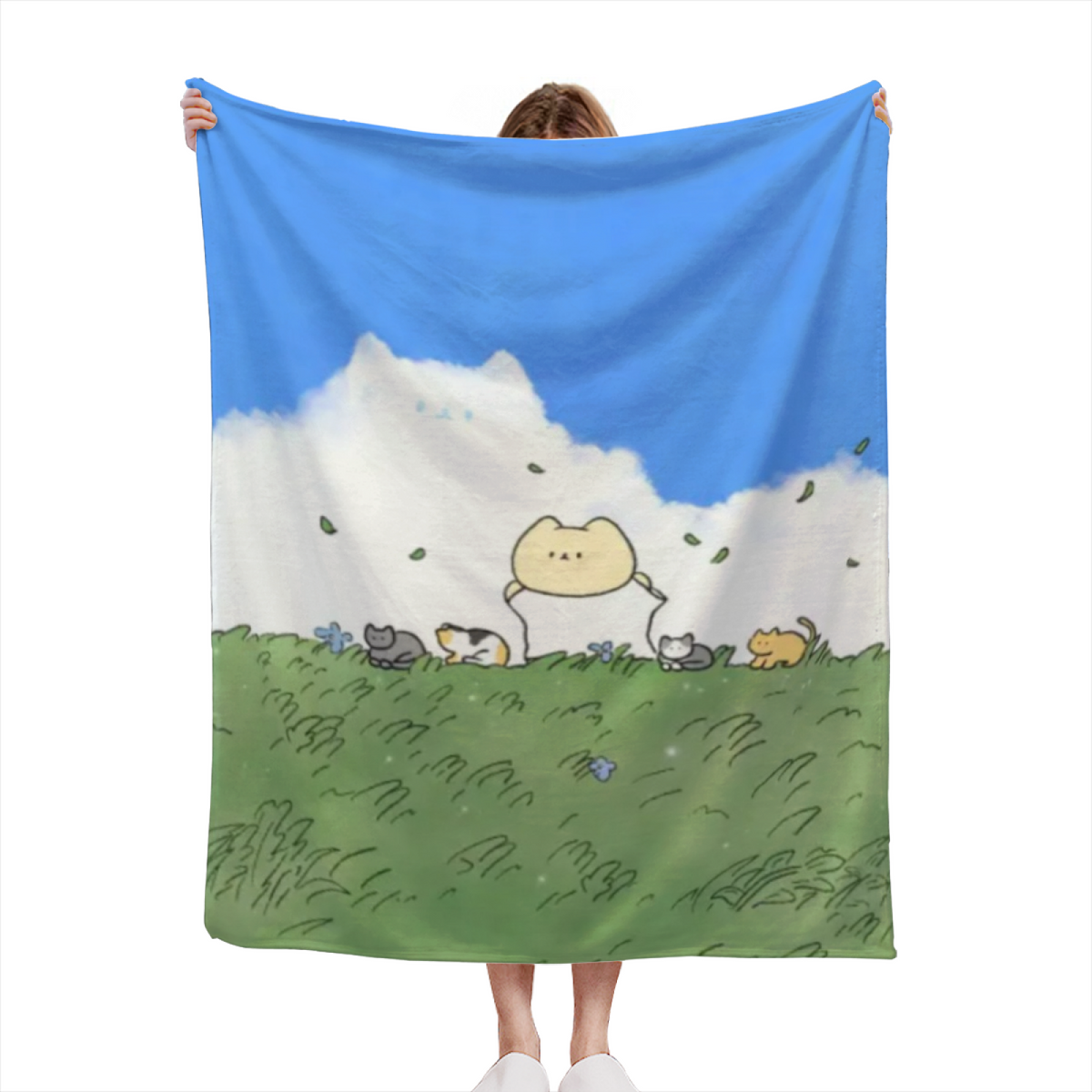 Orchard & Galaxy Playful Graphic All-Season Flannel Blanket