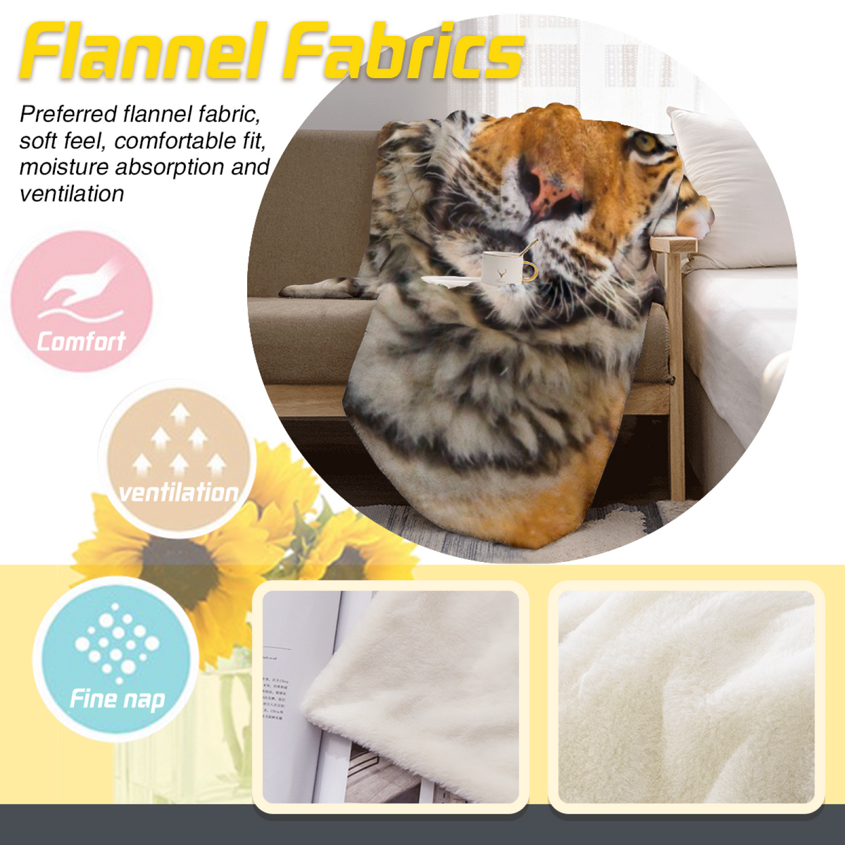 Flannel Throw Blanket with Alpine Wonder Cozy Cottage Artwork
