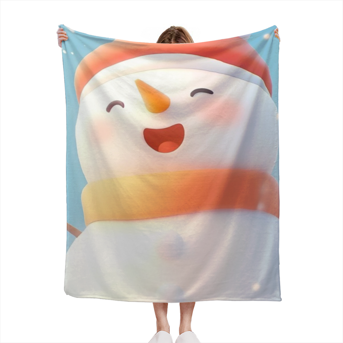 Soft Minimalist Plush Flannel Throw ¨C Cosmic Petal Collection