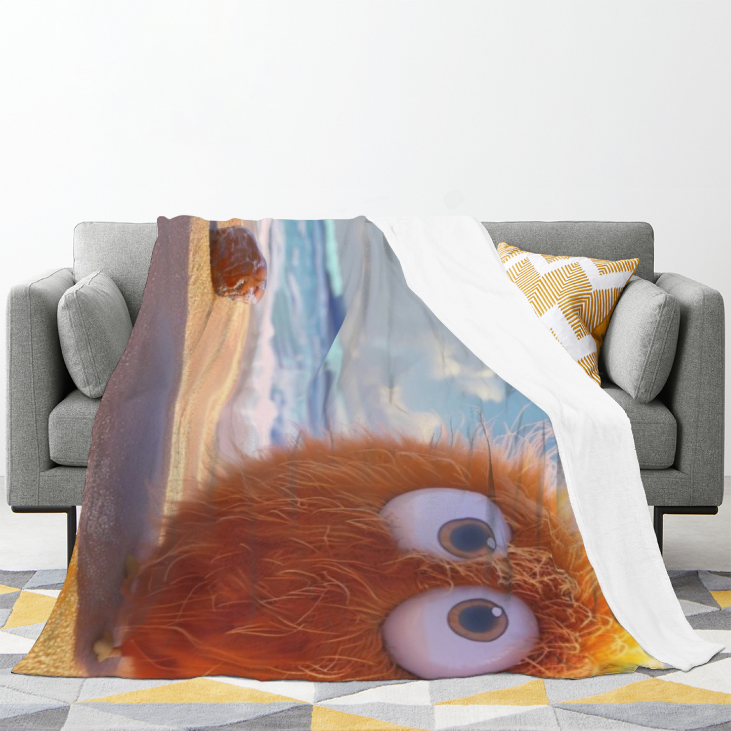 Stylish Abstract Throw Blanket ¨C Contemporary Printed Cozy Home Blanket
