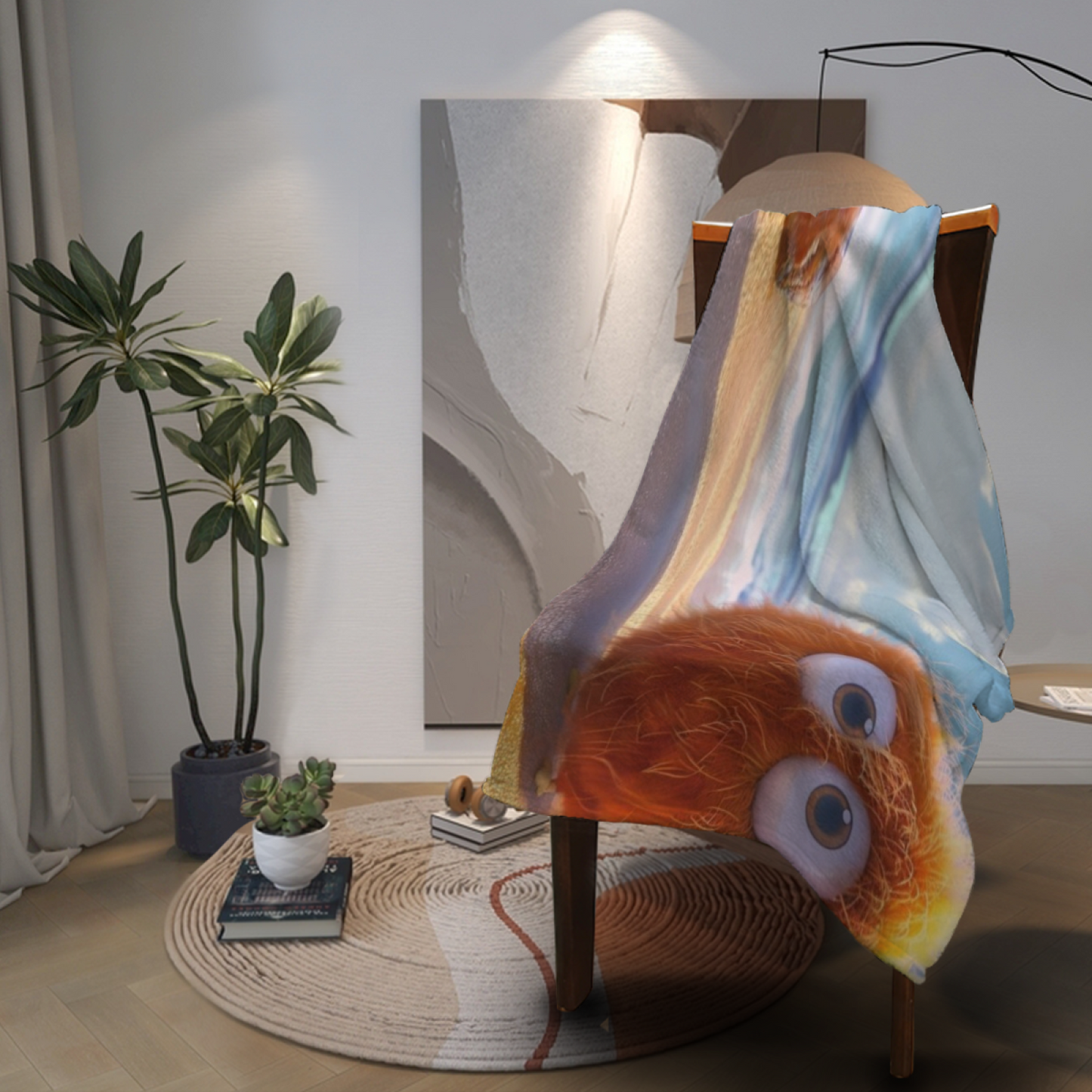 Stylish Abstract Throw Blanket ¨C Contemporary Printed Cozy Home Blanket