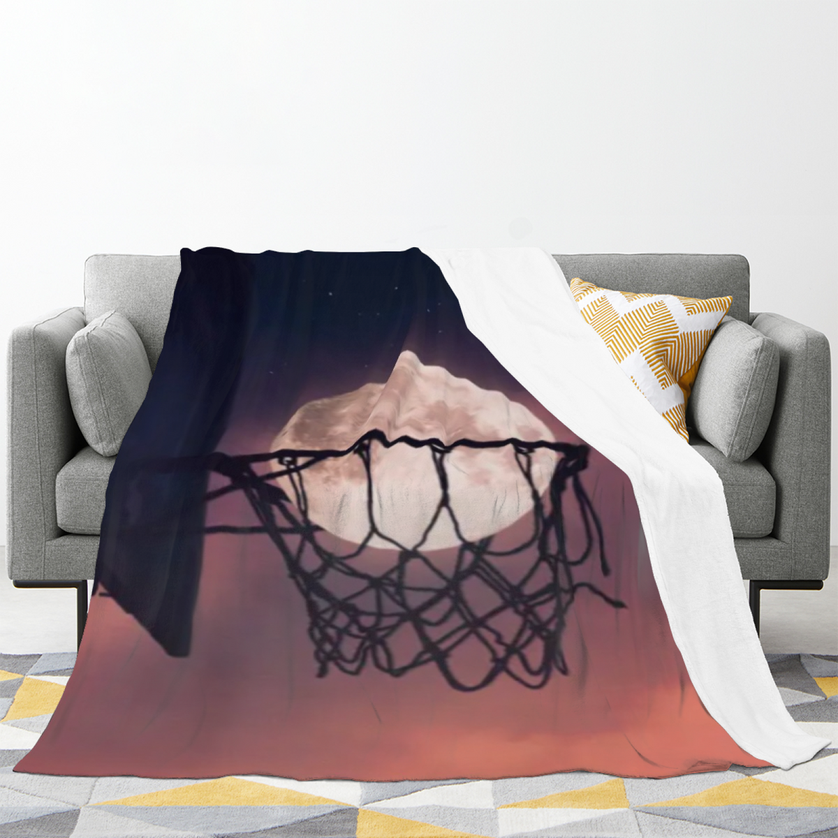 Heather Mirage Inspired Cozy Flannel Bed Blanket ¨C Earthy Neutral Palette