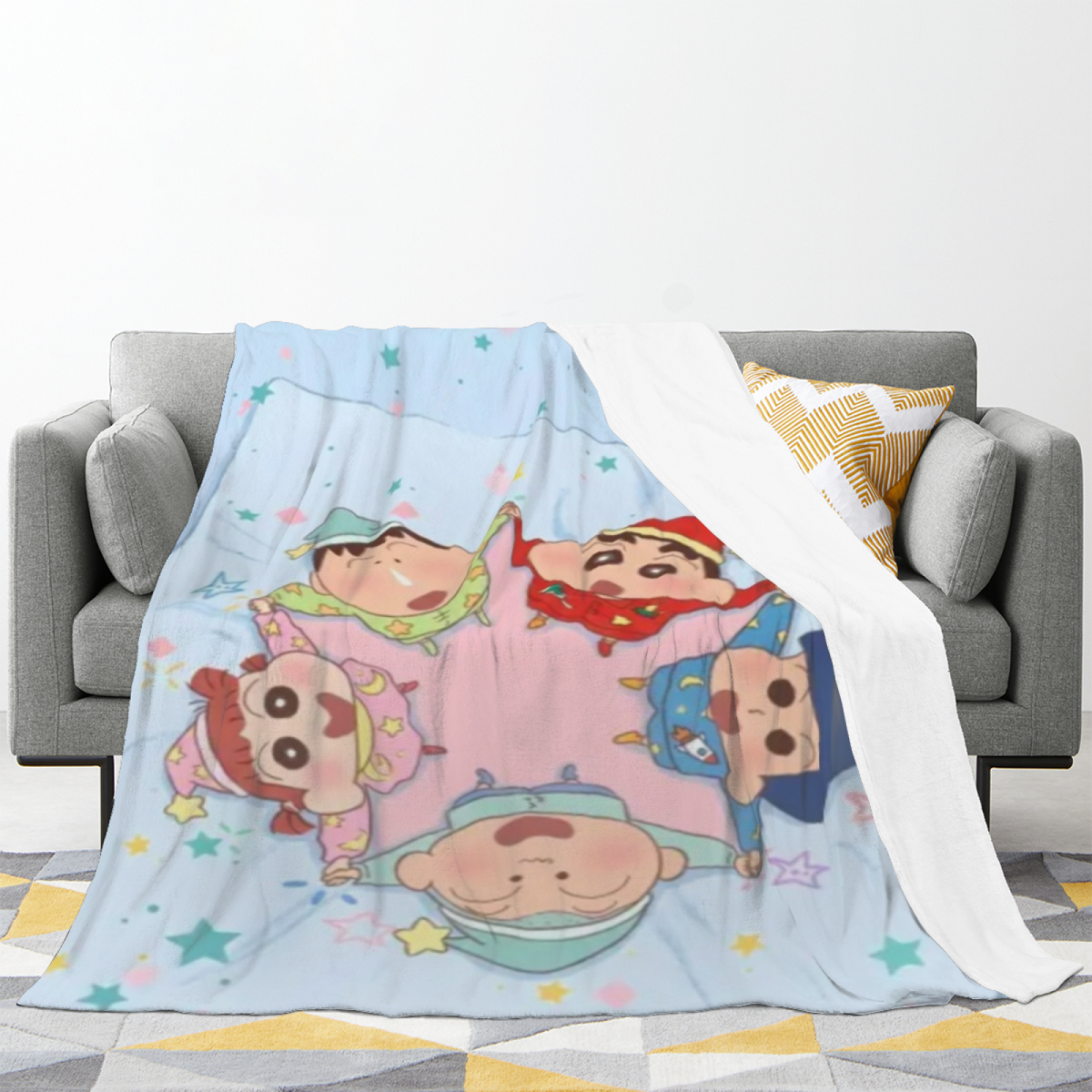Soft Minimalist All-Season Flannel Blanket ¨C Enchanted Prism Collection