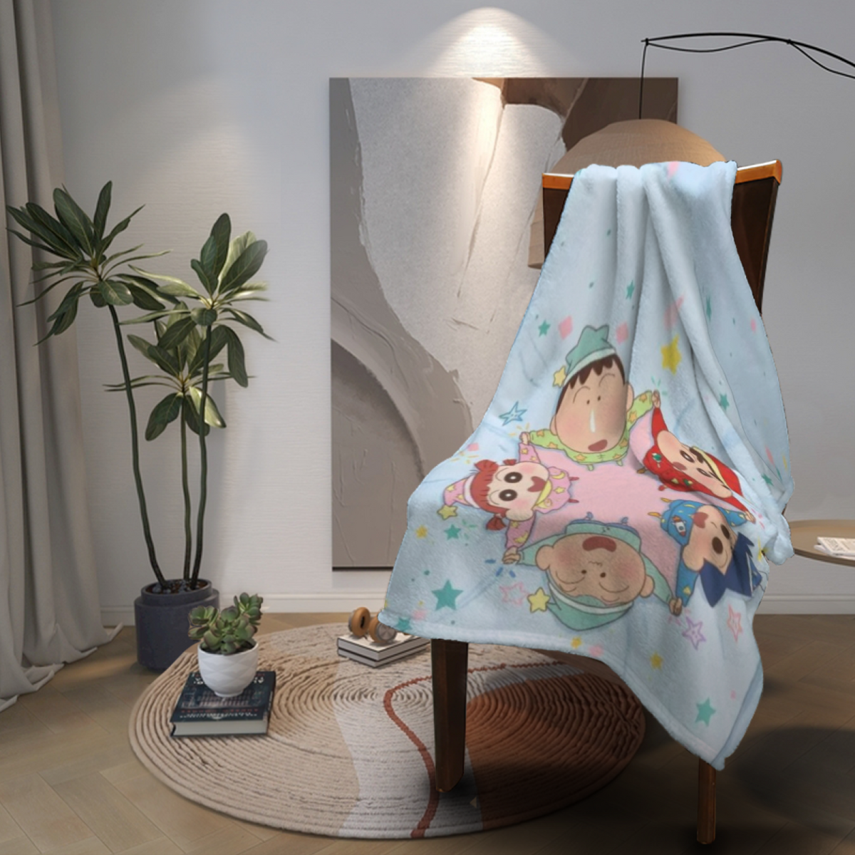 Soft Minimalist All-Season Flannel Blanket ¨C Enchanted Prism Collection