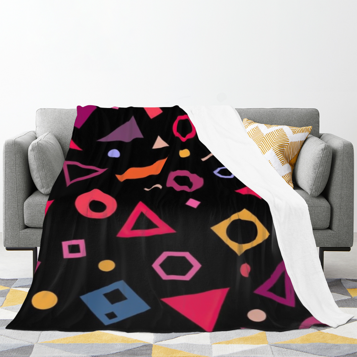 Starlit & Picnic Playful Graphic All-Season Flannel Blanket