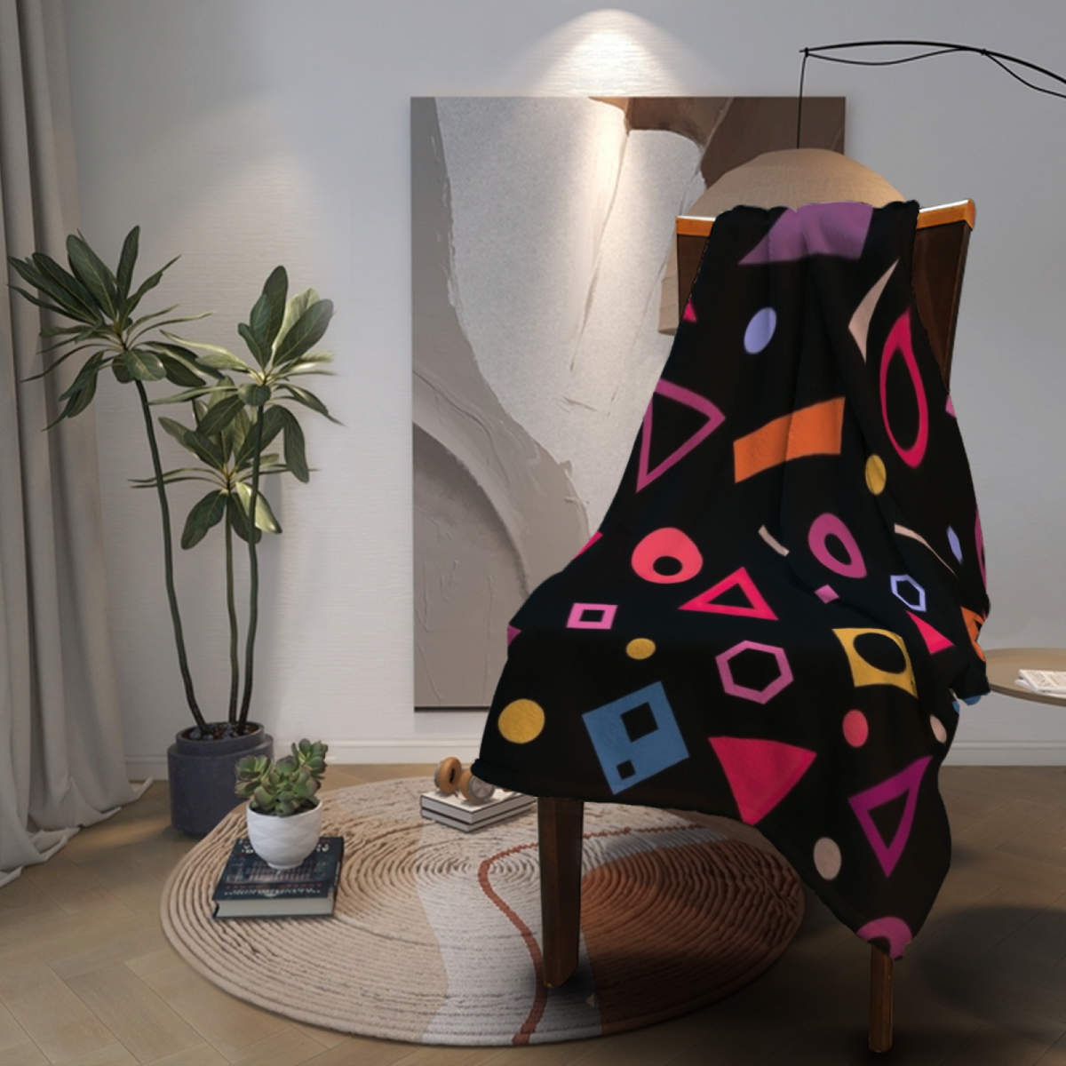Starlit & Picnic Playful Graphic All-Season Flannel Blanket