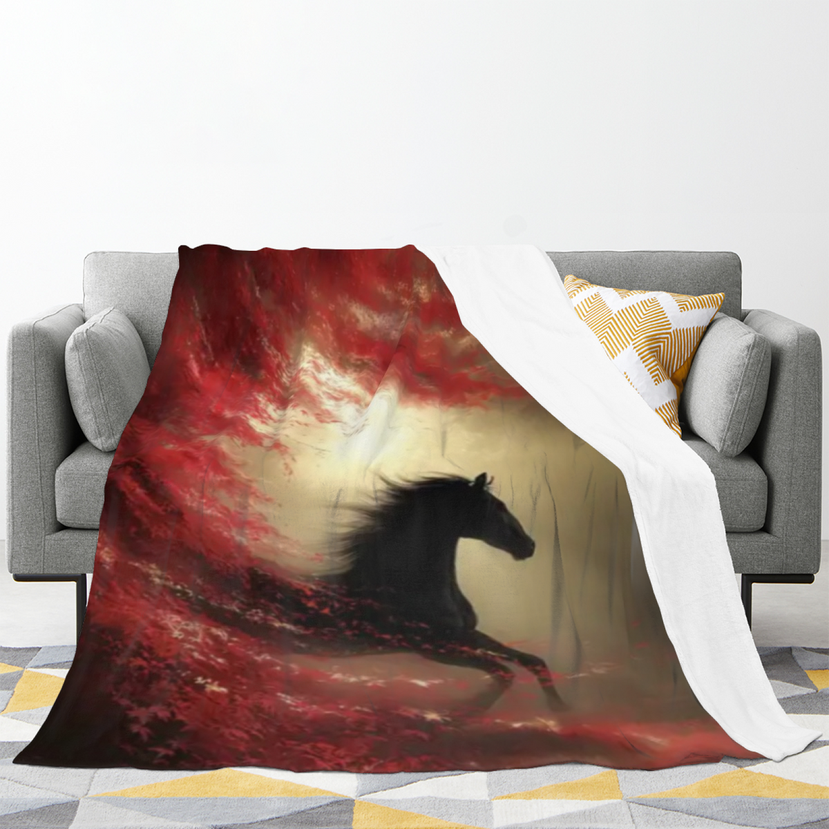 Soft Minimalist Plush Flannel Throw ¨C Desert Daydream Collection