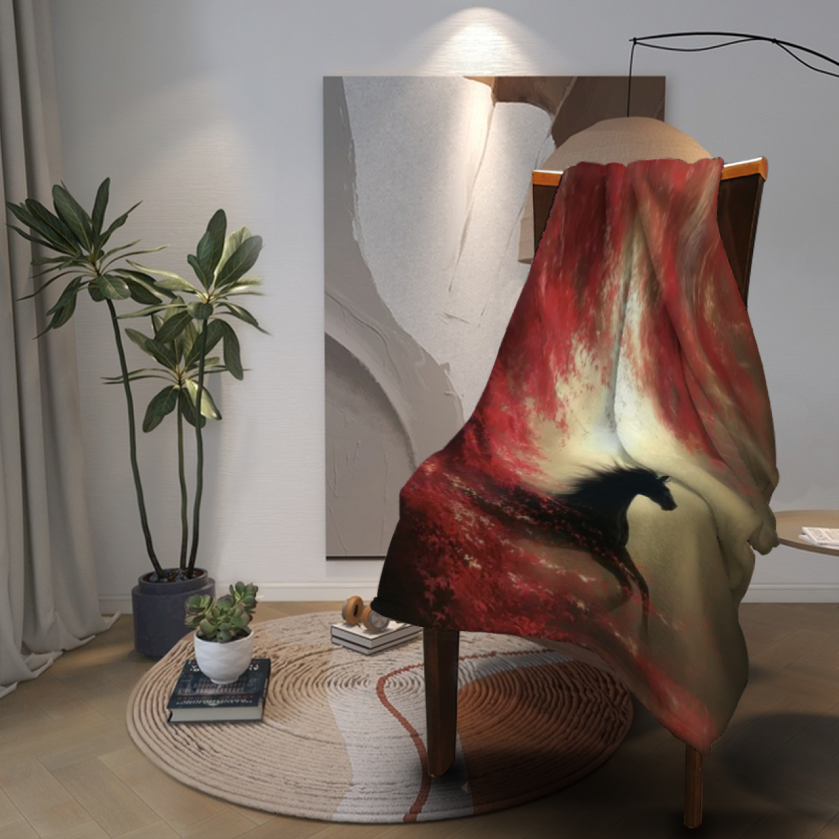 Soft Minimalist Plush Flannel Throw ¨C Desert Daydream Collection