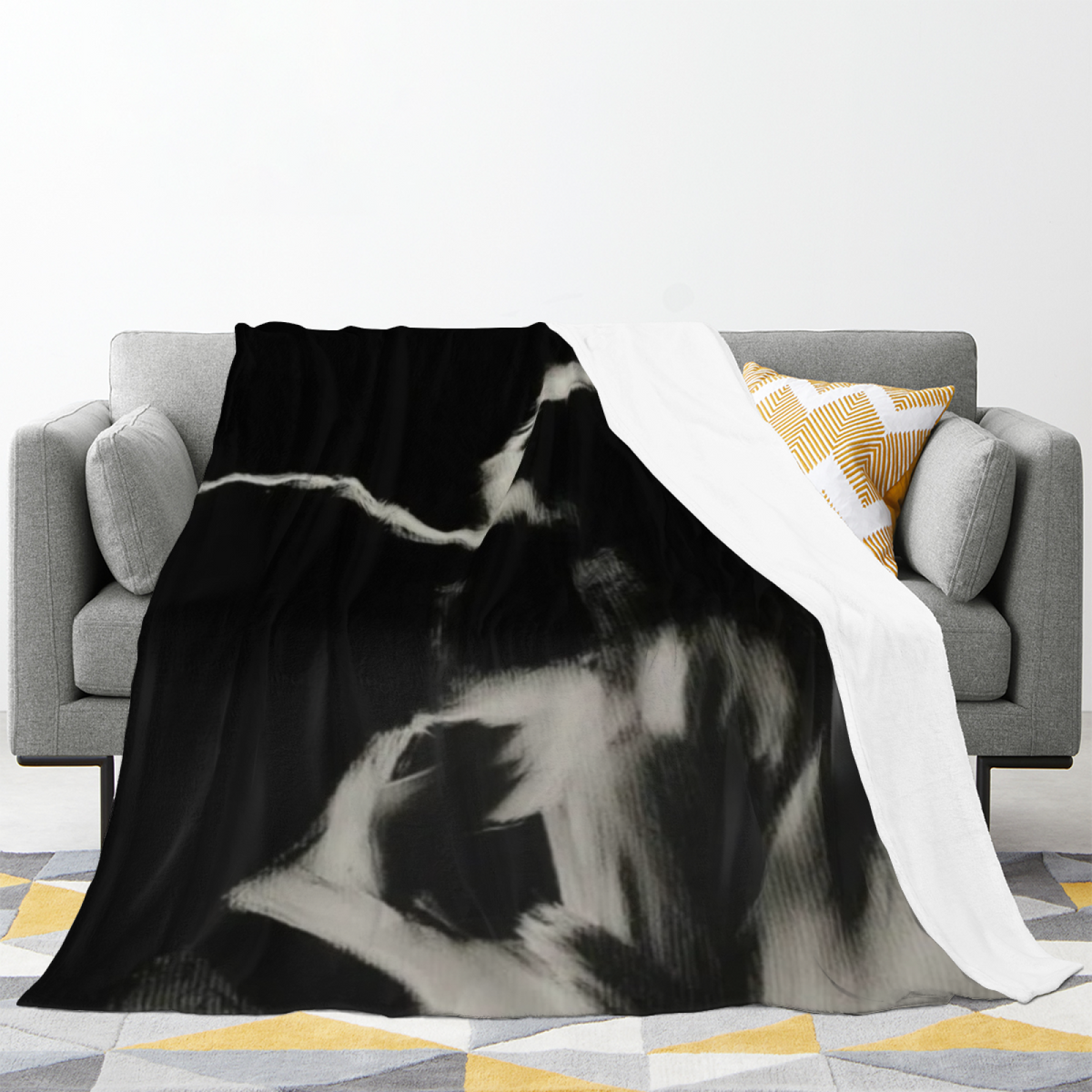 Coastal Vista Inspired Flannel Sofa Throw ¨C Earthy Neutral Palette