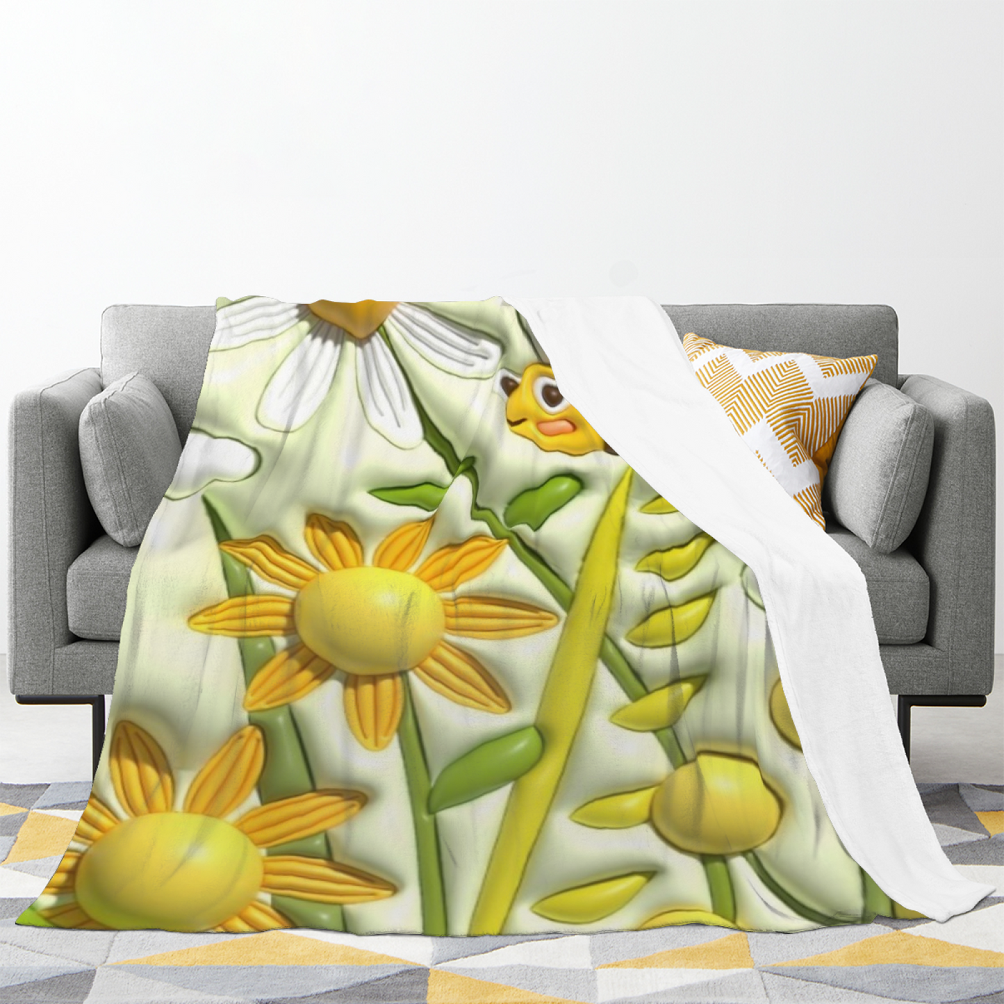 Pastel Butterfly Garden Flannel Throw Blanket ¨C Soft Multicolor Wing Print