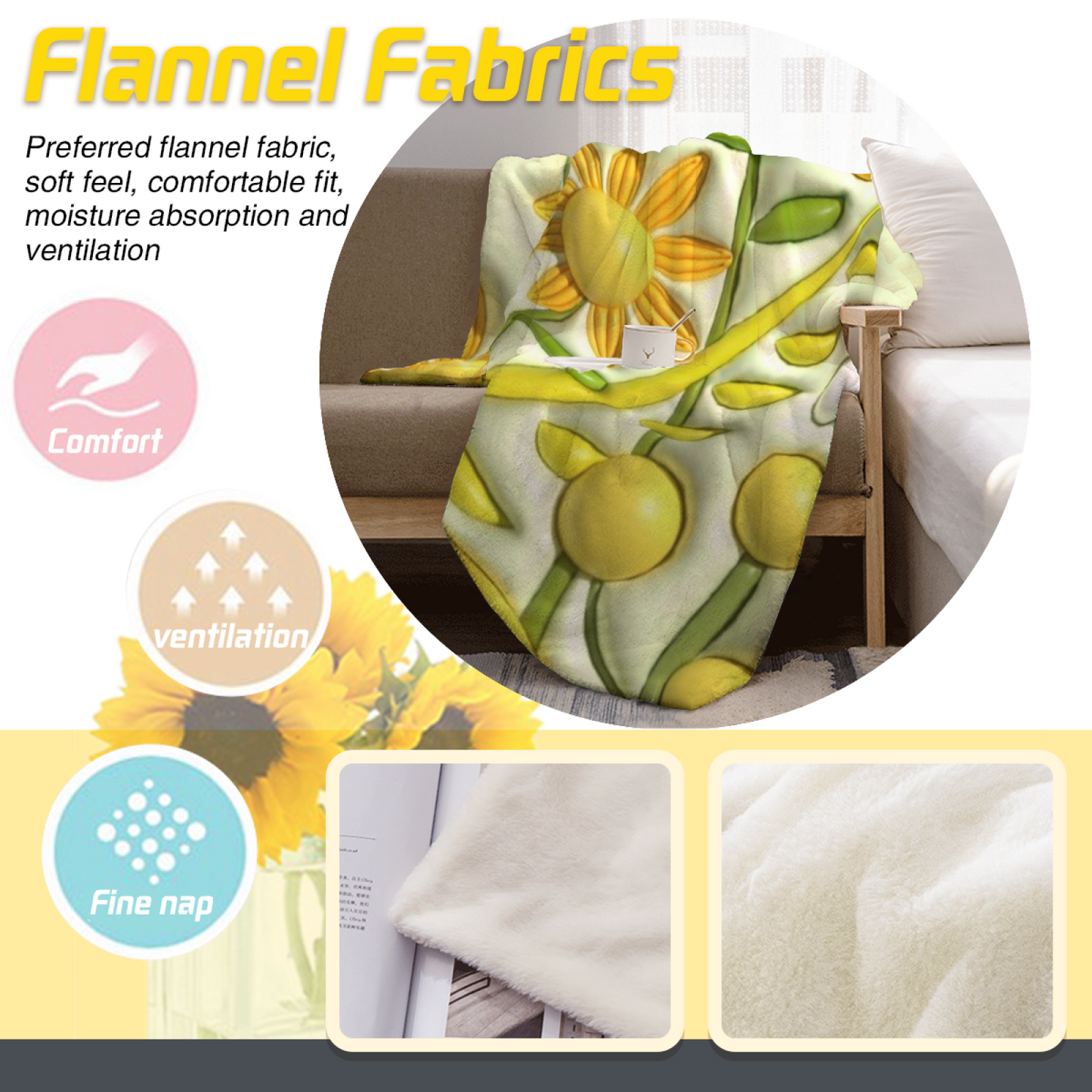 Pastel Butterfly Garden Flannel Throw Blanket ¨C Soft Multicolor Wing Print