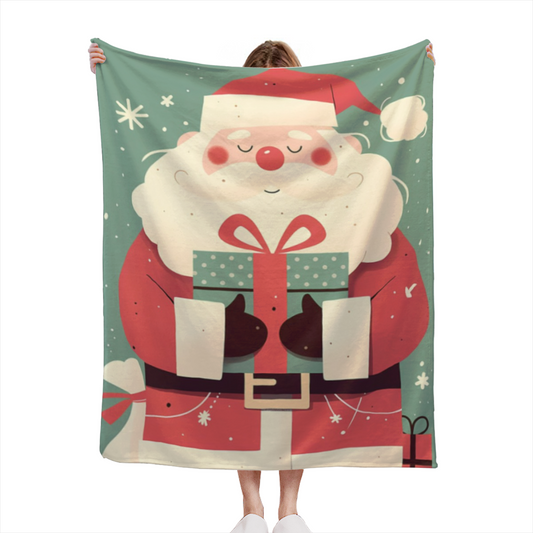 Mossy & Mosaic Playful Graphic All-Season Flannel Blanket