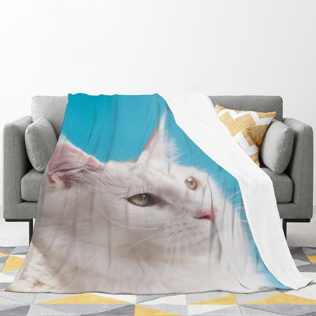 Rustic & Lantern Playful Graphic All-Season Flannel Blanket
